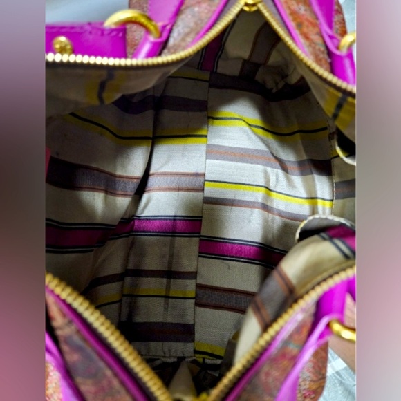 ETRO Vintage Boston Bag! Purple Trim💜 - Picture 7 of 9